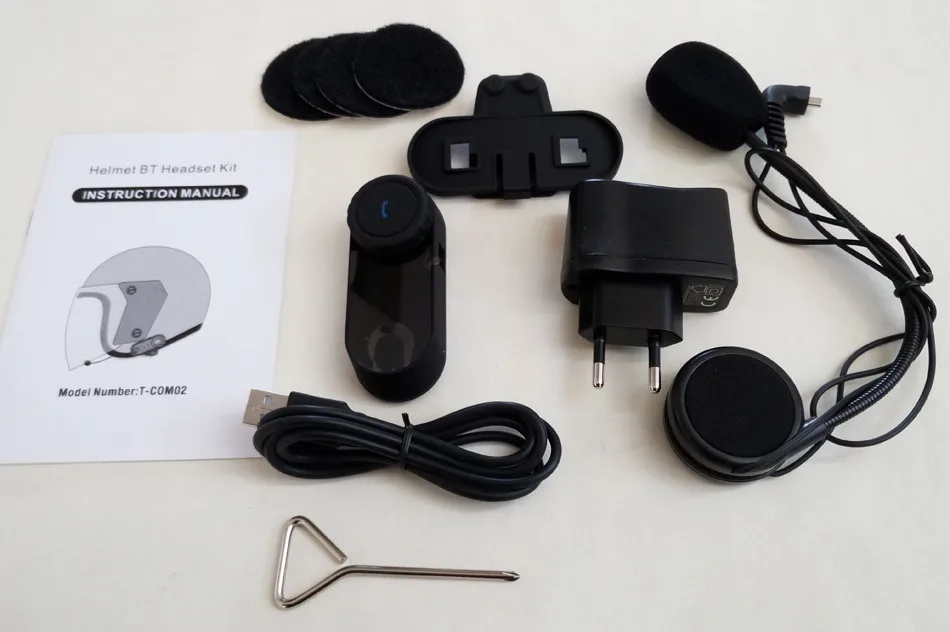 Мотоциклетный шлем, стерео наушники, Водонепроницаемая беспроводная ...