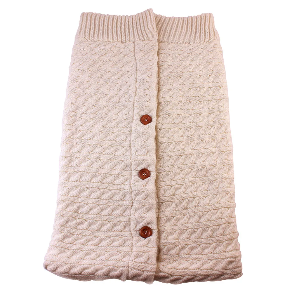 Зимняя одежда для новорожденных; вязаное крючком зимнее теплое одеяло; спальный мешок; коляска; Saco de dormir# YL1