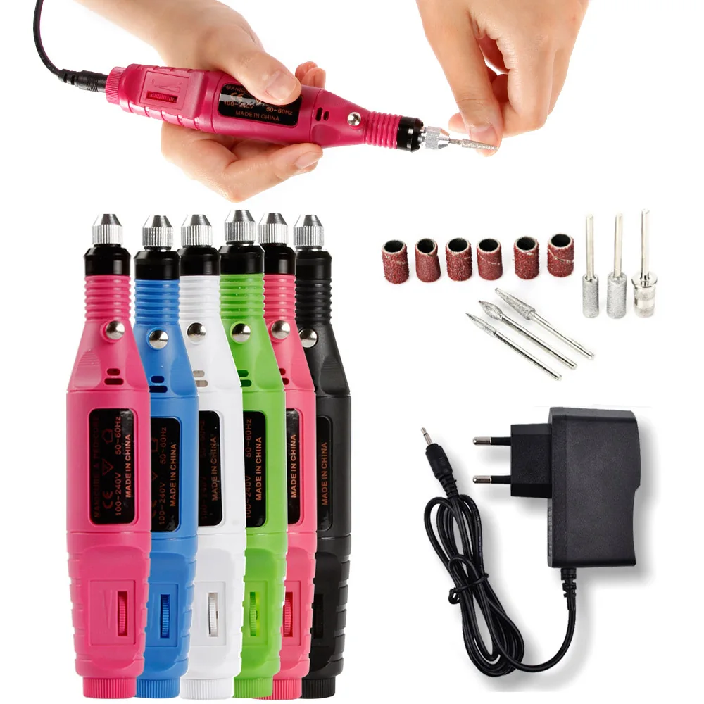 

Nail Drill Apparatus for Manicure Nail Drill Bits Nail Art Tools Cuticle Gel Remover Cutters for Pedicure Nail Milling Machine