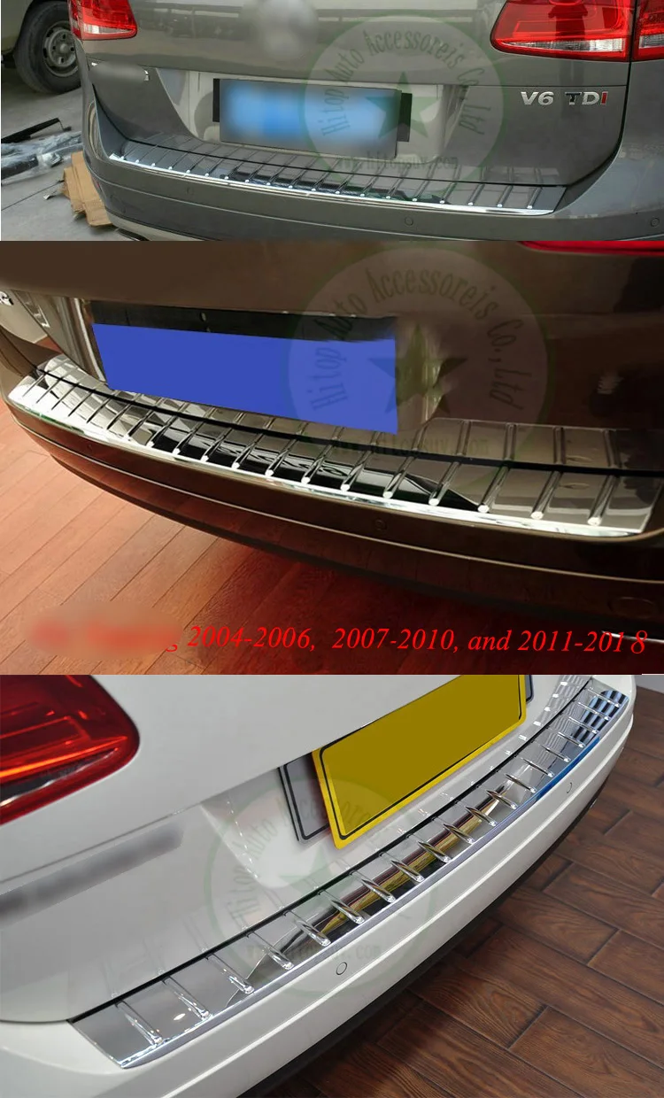 Порог задней двери багажника/Накладка/бампер протектор порога для Volkswagen VW Touareg 2004-2010 или 2011-, ISO9001 качество