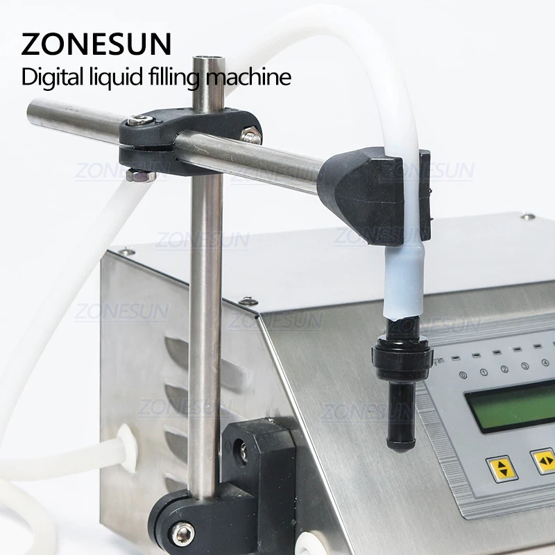  ZONESUN Numerical control liquid filling machine on the English control panel Alcohol GFK-160 5-350