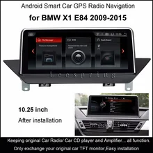 10 25 Touch Android 4 4 Car GPS Navigation for BMW X1 E84 2009 2015 Radio