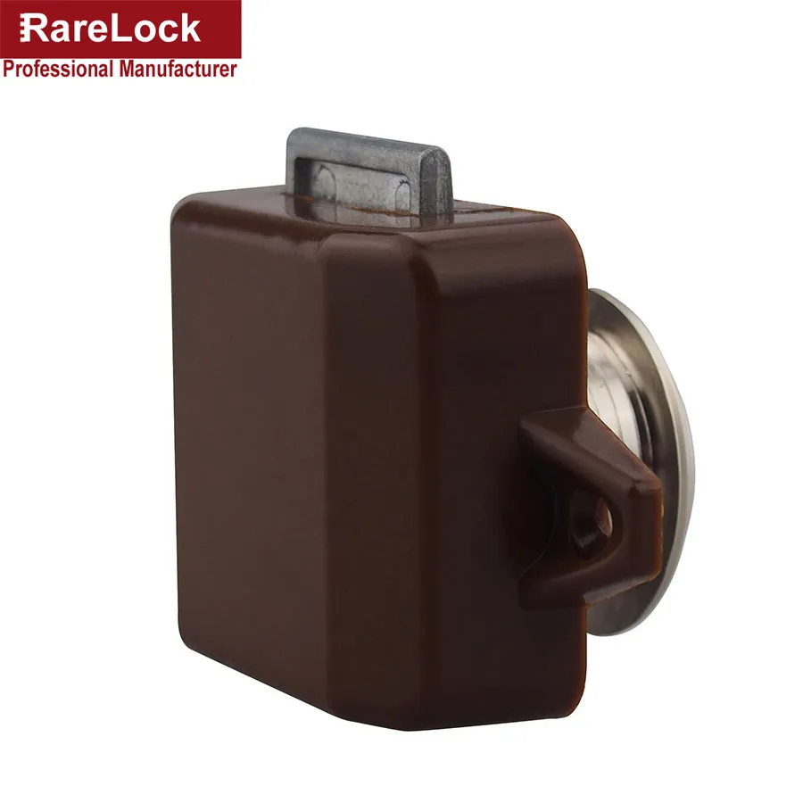 Rarelock 5 шт. ABS кнопочный замок для шкафа дверная ручка Campervan фургон-дом на колесах RV ящик шкафа нажимной замок ZS02 aa