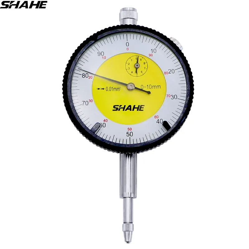 SHAHE 0-10 mm Precision Tool 0.01 mm Dial Indicator Gauge Measurement Instrument dial gauge indicator SHAHE 0-10 mm Precision Tool 0.01 mm Dial Indicator Gauge Measurement Instrument dial gauge indicator
