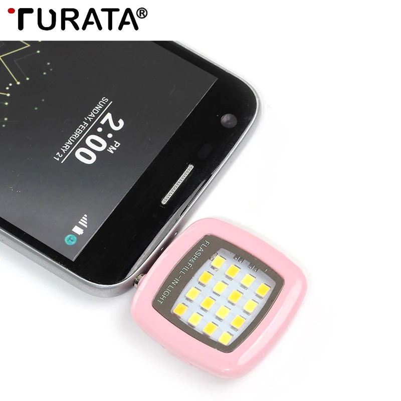 

Turata Portable Universal Selfie Ring Flash LED Camera Light Lamp Mobile Phone Lens For iPhone X Samsung Huawei Xiaomi HTC