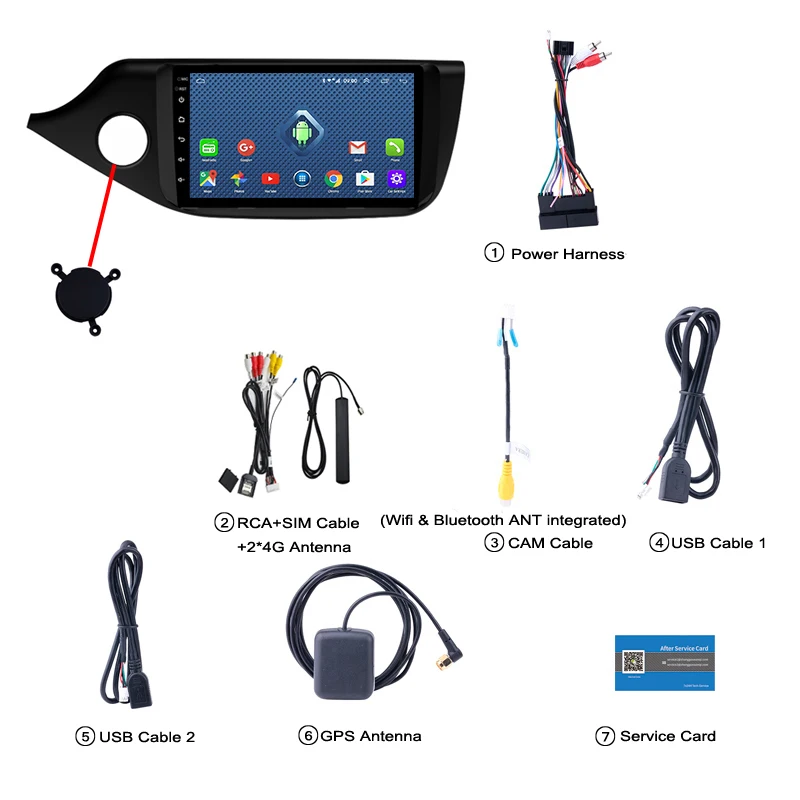 Автомагнитола wanqi мультимедийный проигрыватель на android 4G lte 2.5D 9 дюймов gps радио dvd