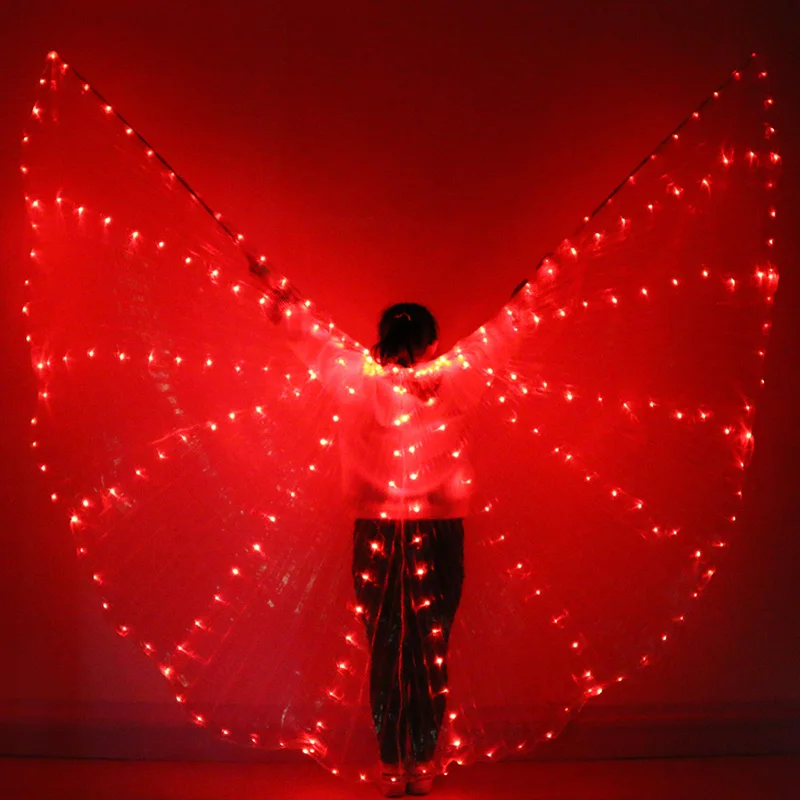  Belly Dance LED Isis Wings Colorful Popular Stage Performance Props Belly Dancing LED Wings Props W - 33008366256