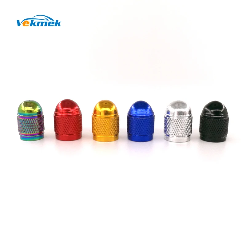 500pcs Bullet Aluminum Tire Valve Caps for Car Bike Motorcycle Alloy