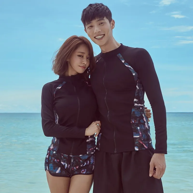 Женский купальник бикини Rashguard пляжный танкини большого размера в Корейском
