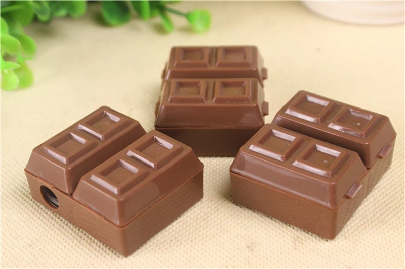 Kawaii Creative Chocolate Pencil Sharpener With Eraser For Kids
