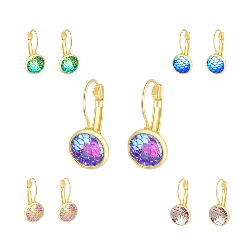 Три штуки модный Drusy круглый кулон ожерелье серьги антиаллергенные Bling Quatz Ювелирные наборы цепочка для вечеринки комплект с ушами