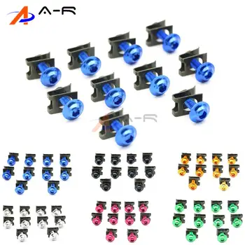 

Fairing Body Bolt 6MM Spire Speed Fastener Clips Screw Spring Nut for Kawasaki NINJA ZX6 ZX6R ZX6RR ZX7R ZX9R ZX10R ZX14R ZZR600