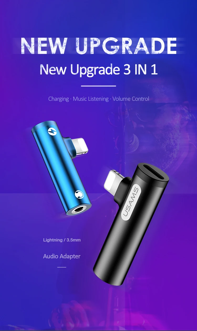 2 в 1 для apple lightning до 3,5 мм адаптер для наушников зарядный кабель конвертер для iPhone xs max xr x 8 7 plus aux аудио 2A