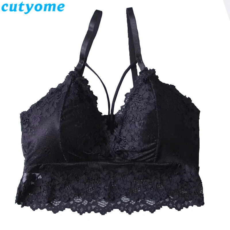 

Cutyome 1pc Teen Sexy Topic Bra For Girls Sport Underwears Bralette Seamless Lace Wireless Thin Underwear Children Training Bras