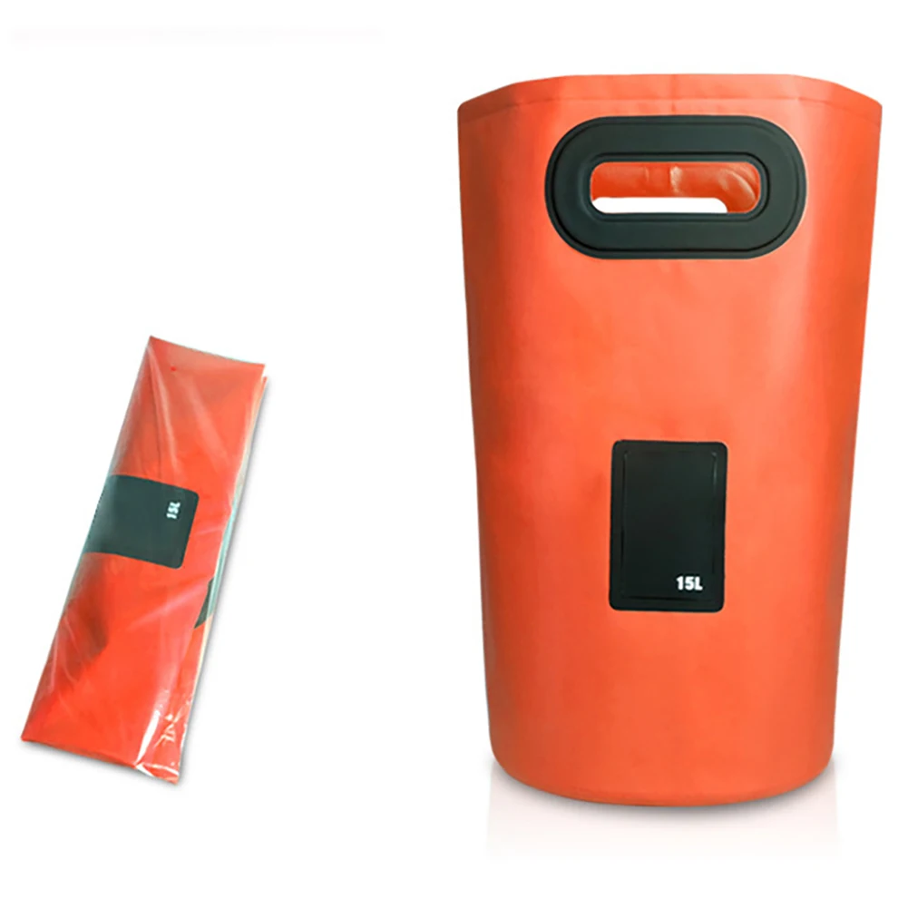 MrY 15L складное ведро для кемпинга, контейнер для хранения воды, умывальник - Цвет: Orange