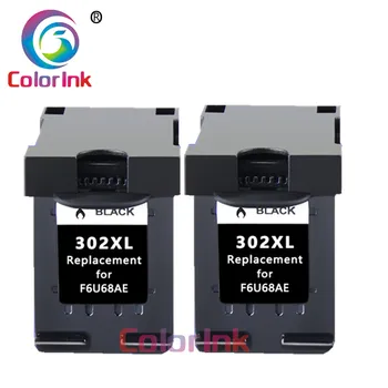 

ColoInk 2Pack 302XL ink cartridge replacement for HP 302XL Deskjet 2130 2135 1110 3630 3632 Officejet 3830 3834 4650 printer ink
