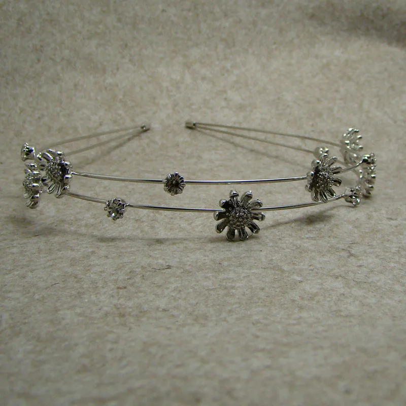 2016 New Women Girl Lady Fashion Metal Crystals Daisy Headband Head Piece font b Hair b