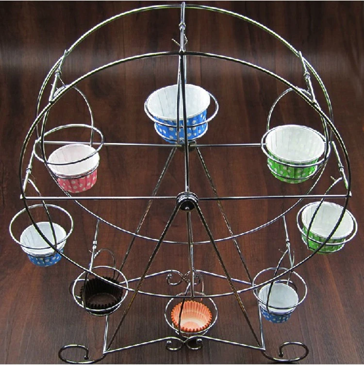 Стенд для кексов для Свадебная вечеринка Творческий колесо обозрения держатель для кексов Кондитерские принадлежности для инструментов