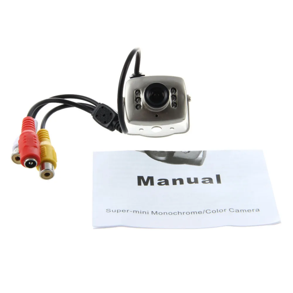 Мини 6LED проводной CCTV Камера CMOS 600TVL видеонаблюдения Цвет 3 6 мм Инфракрасный видео