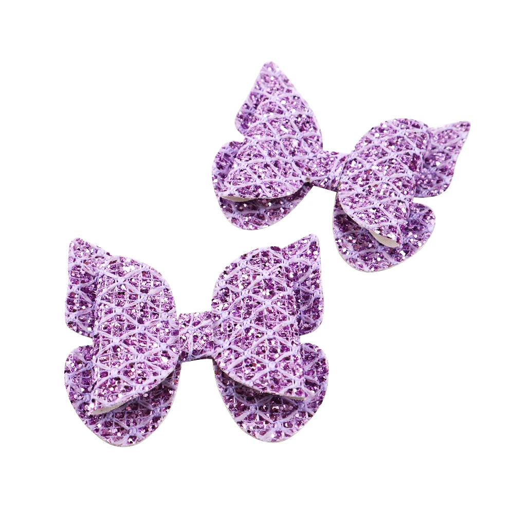 David accessories 81*70 мм Синтетическая кожа с бантом-бабочкой, DIY ручной работы заколки для волос украшения, 5Yc3755 - Цвет: 1063764007