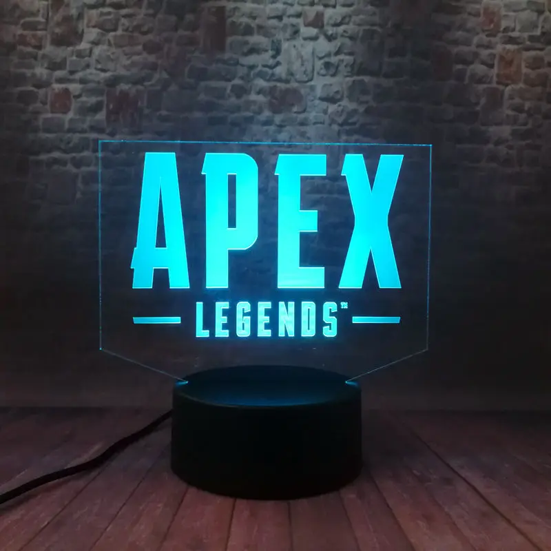 Apex Legends битва королевская игра фигурка Модель 3D иллюзия светодиодная лампа 7 цветов Изменение ночник Apex легенды Figras игрушки