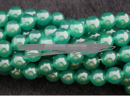 

DYY+++818 8mm Green Beryl Round LOOSE beads 15'' 3pc