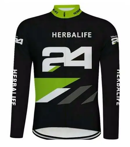 HERBALIFE Pro Team Джерси с длинным рукавом Одежда MTB Мотокросс Джерси - Цвет: Черный