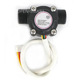 

G1/2 Water Flow Sensor Hall Flowmeter Temperature Sensor for Arduino Turbine Flowmeter Measure Temperature / Water Flow XH-4P