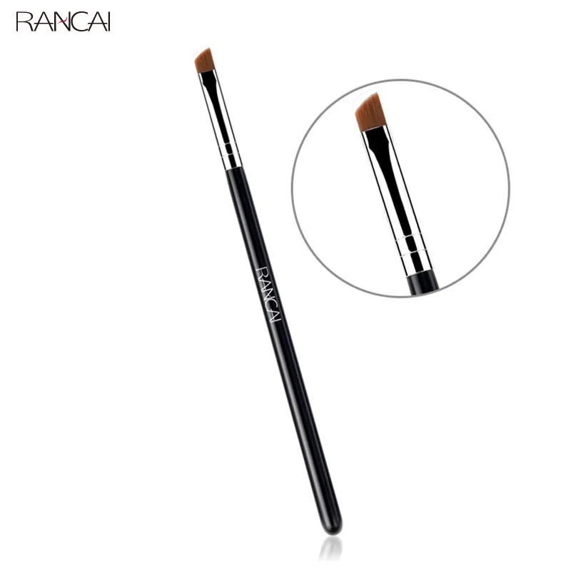 RANCAI Professional 1pcs Angled Eyebrow brush Eye Brow Eyes Makeup Brushes Synthetic Hair Cosmetics Beauty Essentials Tools Kit