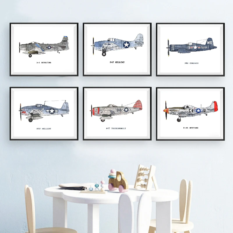 airplane wall art for nursery