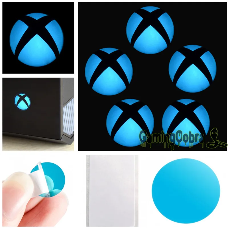 Логотип Кнопка питания обернуть наклейки светодиодный цвет изменить кожный чехол для Xbox One консоли