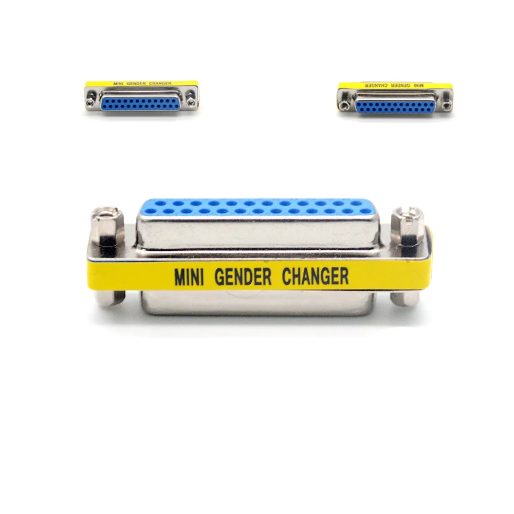 

Common 25pin Mini Gender Changer DB25 Serial Cable Extended Adapter 25 Pin DB25 FeMale to FeMale F/F minitype Changer Connector