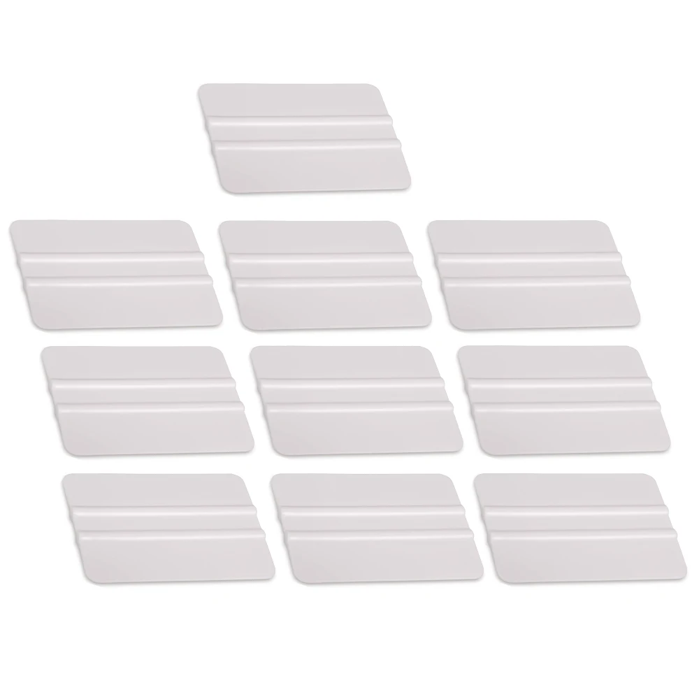 

FOSHIO 10pcs/Set White Vinyl Film Wrap Squeegee Plastic Scraper Window Tint Tool Motorcycle Wrapping Car Household Cleaning Tool
