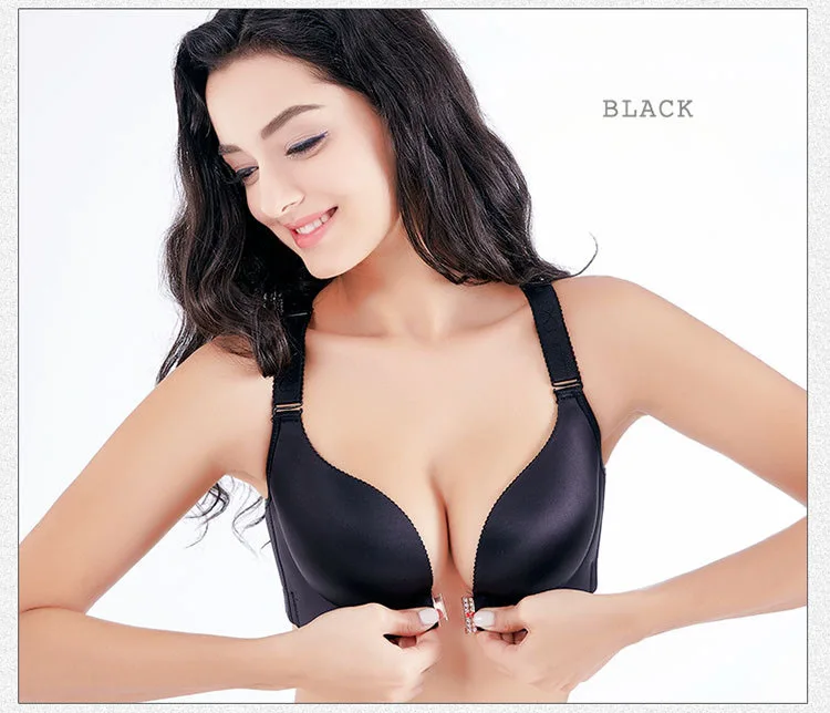 Jerrinut Plus Size Bras For Women Push Up Front Closure Seamless Bra Plus Size Bra Large Size Jerrinut Plus Size Bras For Women 3