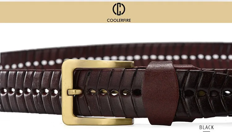 2017 moda masculina casual malha cintos tecido