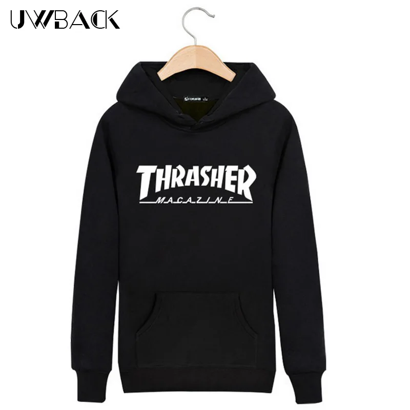Uwback 2016 New Brand Trasher Hoodie Men Sweatshirt Mens Thrasher Hip Hop Hoodies Trasher Felpe Sudaderas Hombre hoodies CAA125