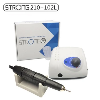 

65W Black Handle 35,000RPM Strong 210 102L-2.35 Electric Nail Drills Tool Machine File Bits Nails sculpture Polish Art Equipment