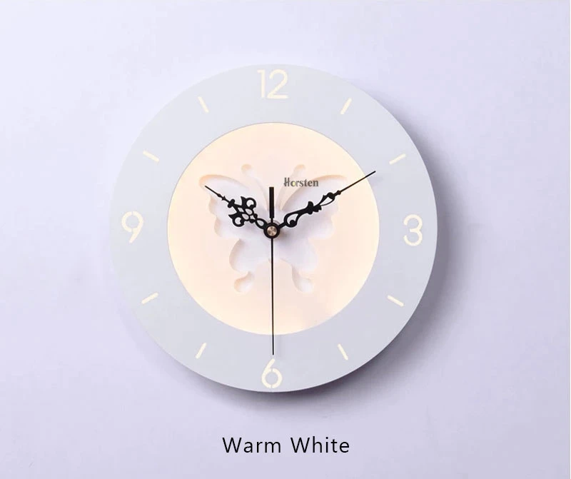 Modern Creative Clock Design LED Wall Lamp Nordic Simple Decorative Wall Lights For Living Room Bedroom Kids Room Aisle (9)