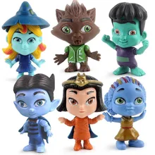 6 pçs/set Monstro Toy Figuras Super Boneca PVC Anime Action Figure Modelo Boneca Brinquedos de Presente