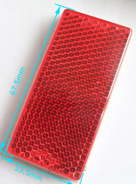 507028r TRAILERS TRUCK CARAVAN REFLECTOR ACCESSORIES PARTS RED TRAILER REFLECTOR TAPE