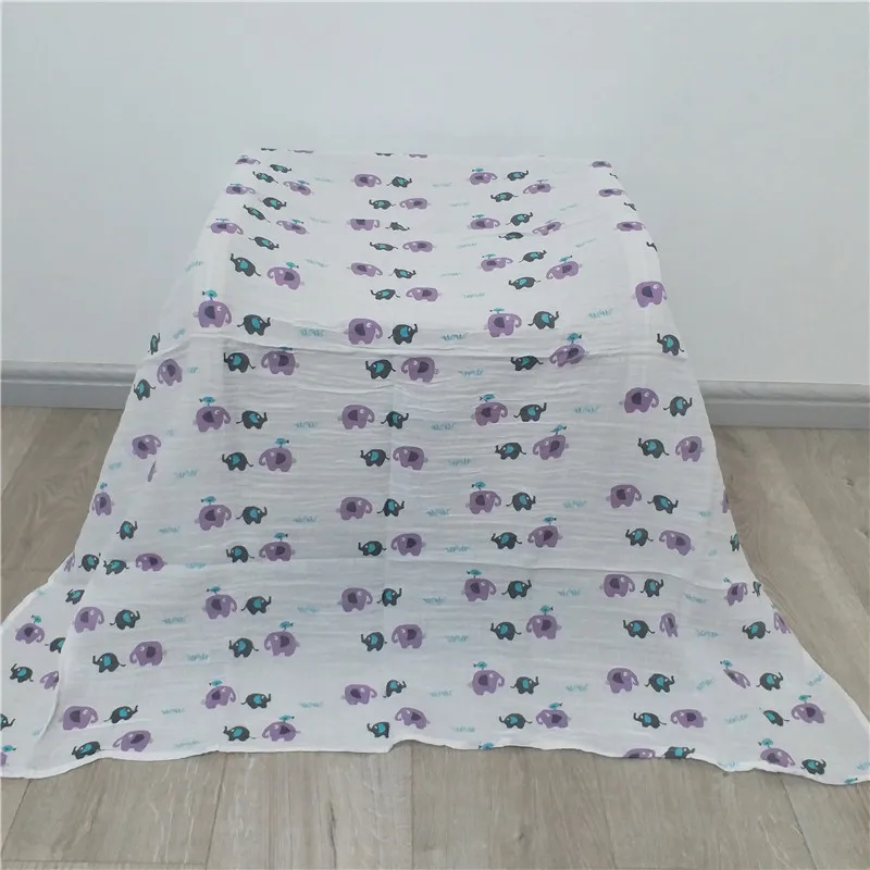 Двухслойное одеяло из муслина для новорожденных, органическое одеяло для пеленания, муслин, хлопок, детское Пеленальное Одеяло, детское муслиновое Пеленальное Одеяло - Цвет: as the photo