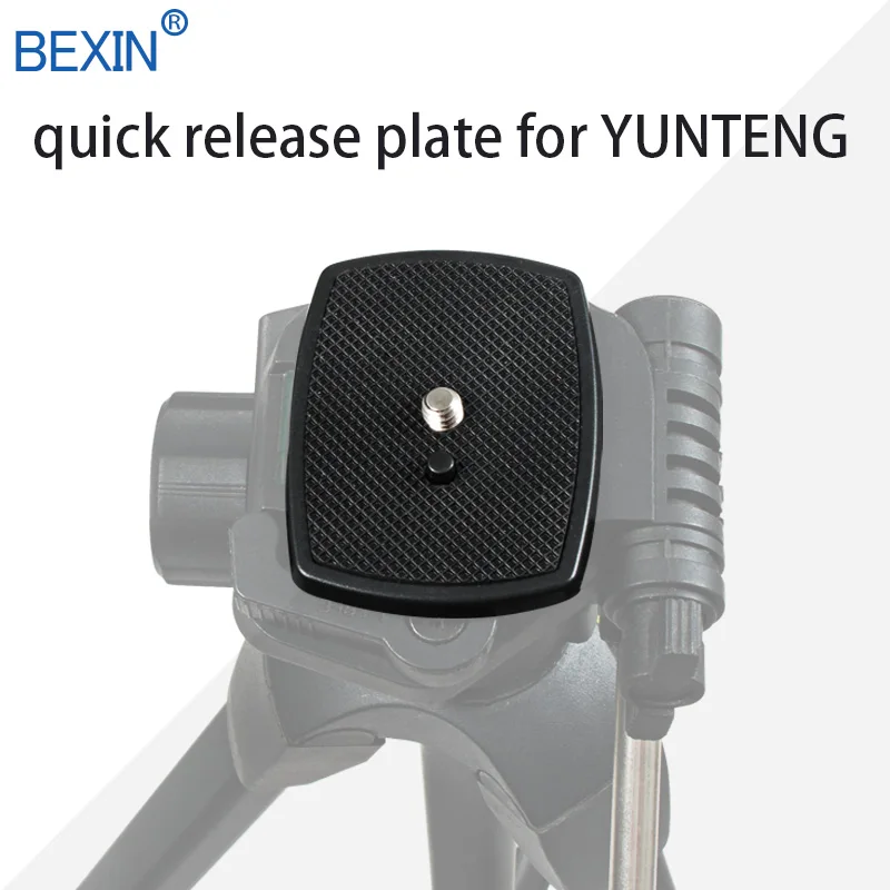 

BEXIN new 690-s tripod quick release plate 35*35mm camera plate with 1/4 screw for Yunteng vct668 st666 690 Weifeng 3530 3540
