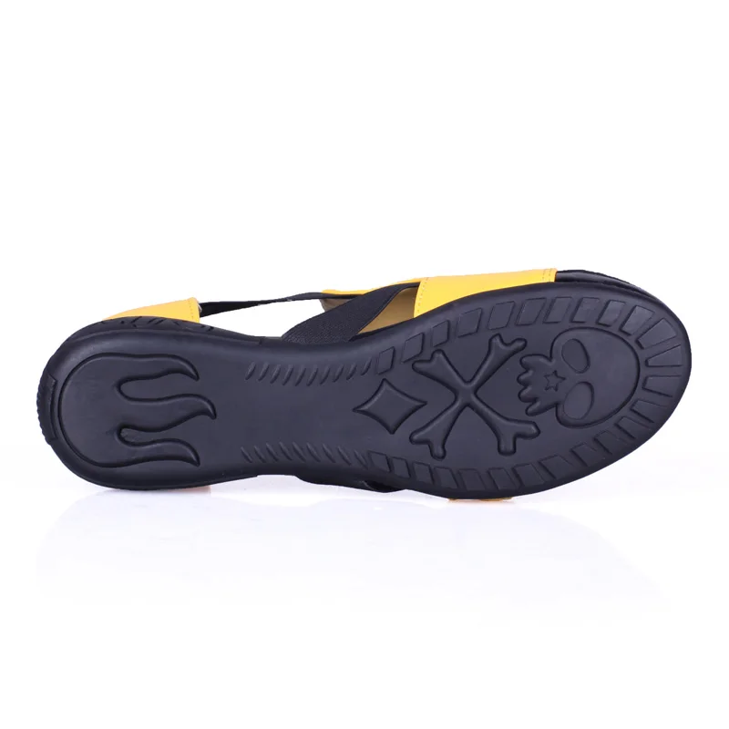 Summer Sandals Women 2018 Lady Yellow Red Shoes Woman Platform Flats Shoes Causal Rhinestone Sandals Roma Female Gladiator Shoes (35)