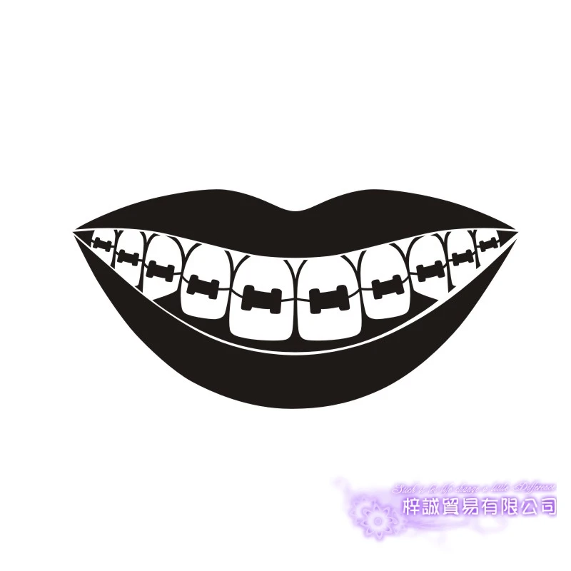 DCTAL Tooth Brushing Teeth Sticker Dentist Dentistry Decal Bathroom Poster Vinyl Art Wall Decals Pegatina Decor Mural