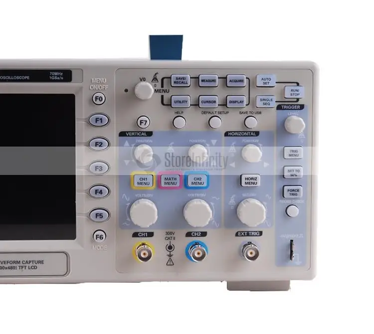 Цифровой осциллограф Hantek DSO5072P 70 МГц 1 Гвыб/с 5 дюймовый WVGA (7 0x800)|hantek dso5072p digital