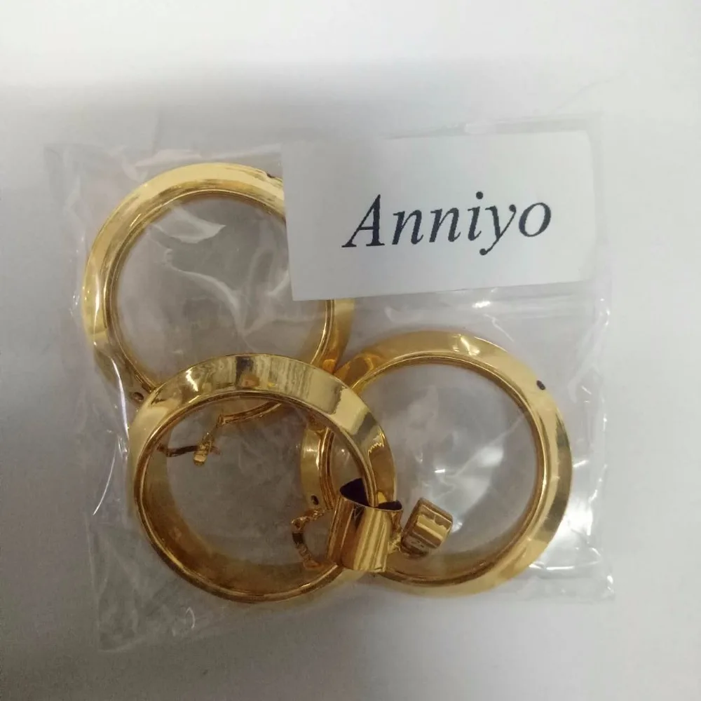 Anniyo Африканский Ювелирные наборы круглый цепочки и ожерелья Серьги Золото Цвет/медь для женщин Арабский#035106