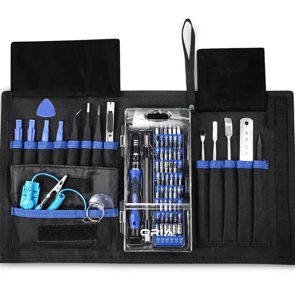 

ORIA 76-in-1 Screwdriver Set Repair Tool Kit Precision 8/8 Plus/Phone/Game Console/Tablet Screwdriver Bits with Portable Bag
