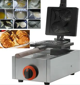 

2pcs Non-stick Commercial Use LPG Gas Taiyaki Fish Waffle Iron Maker Machine Baker
