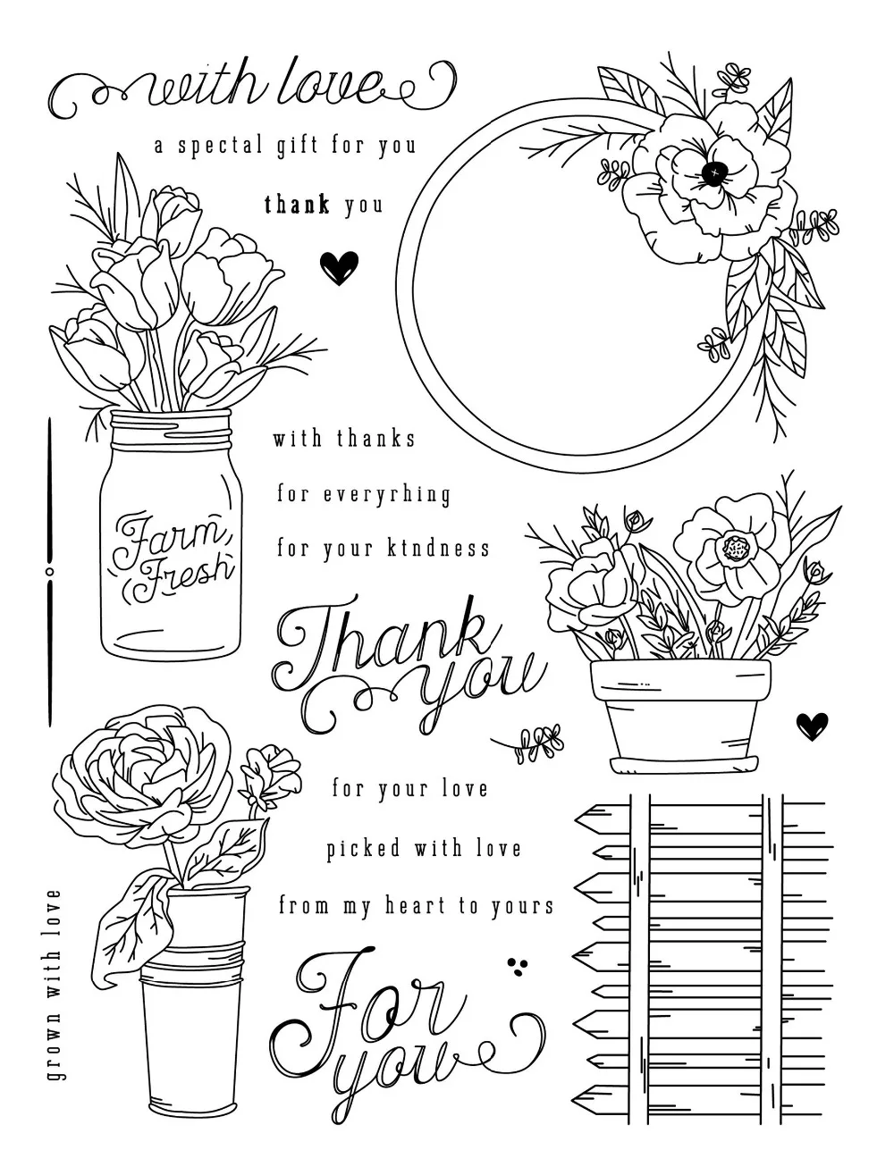 

Flower Transparent Clear Silicone Stamp/Seal for DIY scrapbooking/photo album Decorative clear stamp M1212