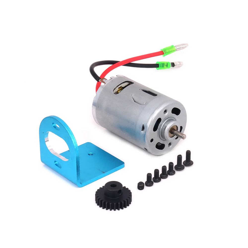 

RCAWD 1set Adjustable Motor Amount+540 Motor w/Fan For Rc Hobby Model Car 1/18 Wltoys A959 A969 A979 K929 6061-T6 Hopup Parts